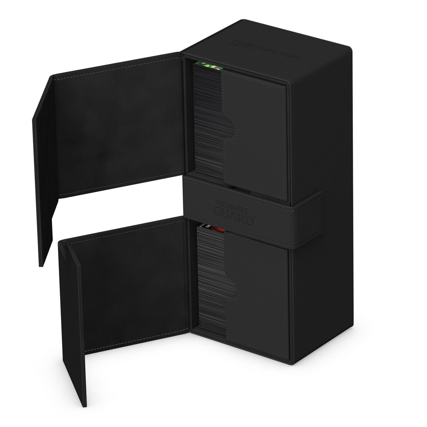 Ultimate Guard Twin Flip N Tray Deck Case Monocolor Black 266+