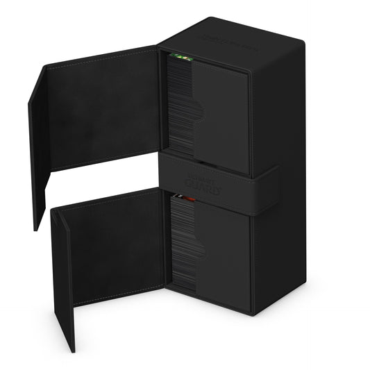 Ultimate Guard Twin Flip N Tray Deck Case Monocolor Black 266+