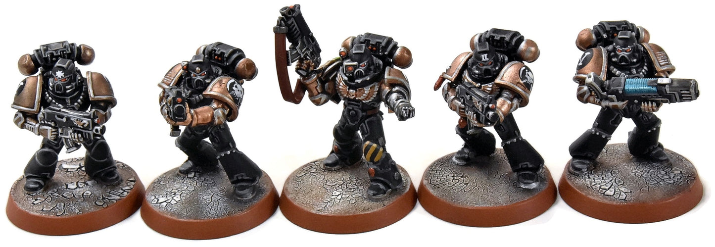 SPACE MARINES 10 Tactical Marines Squad #4 PRO PAINTED Warhammer 40K