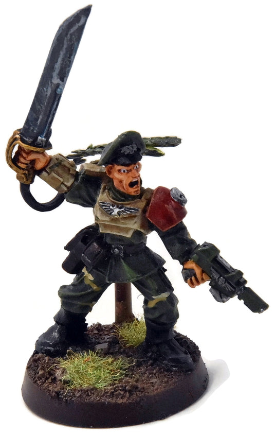 ASTRA MILITARUM Cadian Officer Sergeant #2 METAL PRO PAINTED Warhammer 40K