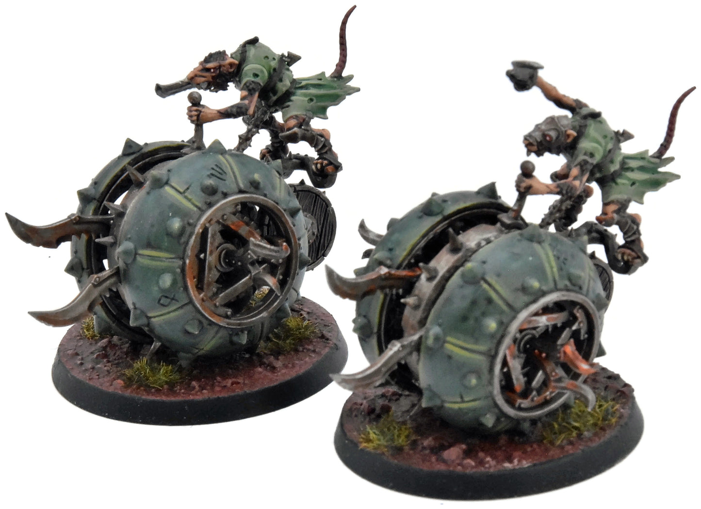 SKAVEN 2 Doom-Flayers COMMISSION PRO PAINTED Warhammer Sigmar 0229