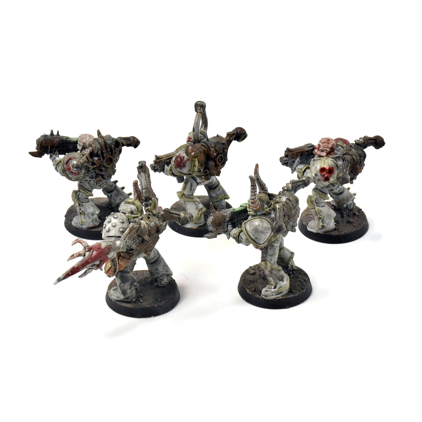 DEATH GUARD 5 Plague Marines #1 WELL PAINTED 40K