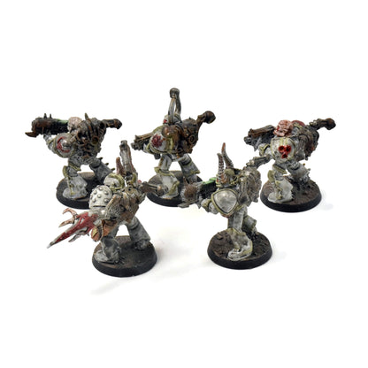 DEATH GUARD 5 Plague Marines #1 WELL PAINTED 40K