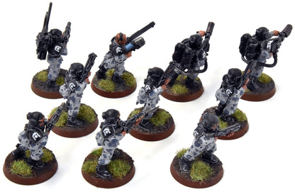ASTRA MILITARIUM 10 Cadian Shock Troops #22 WELL-PAINTED Warhammer 40K