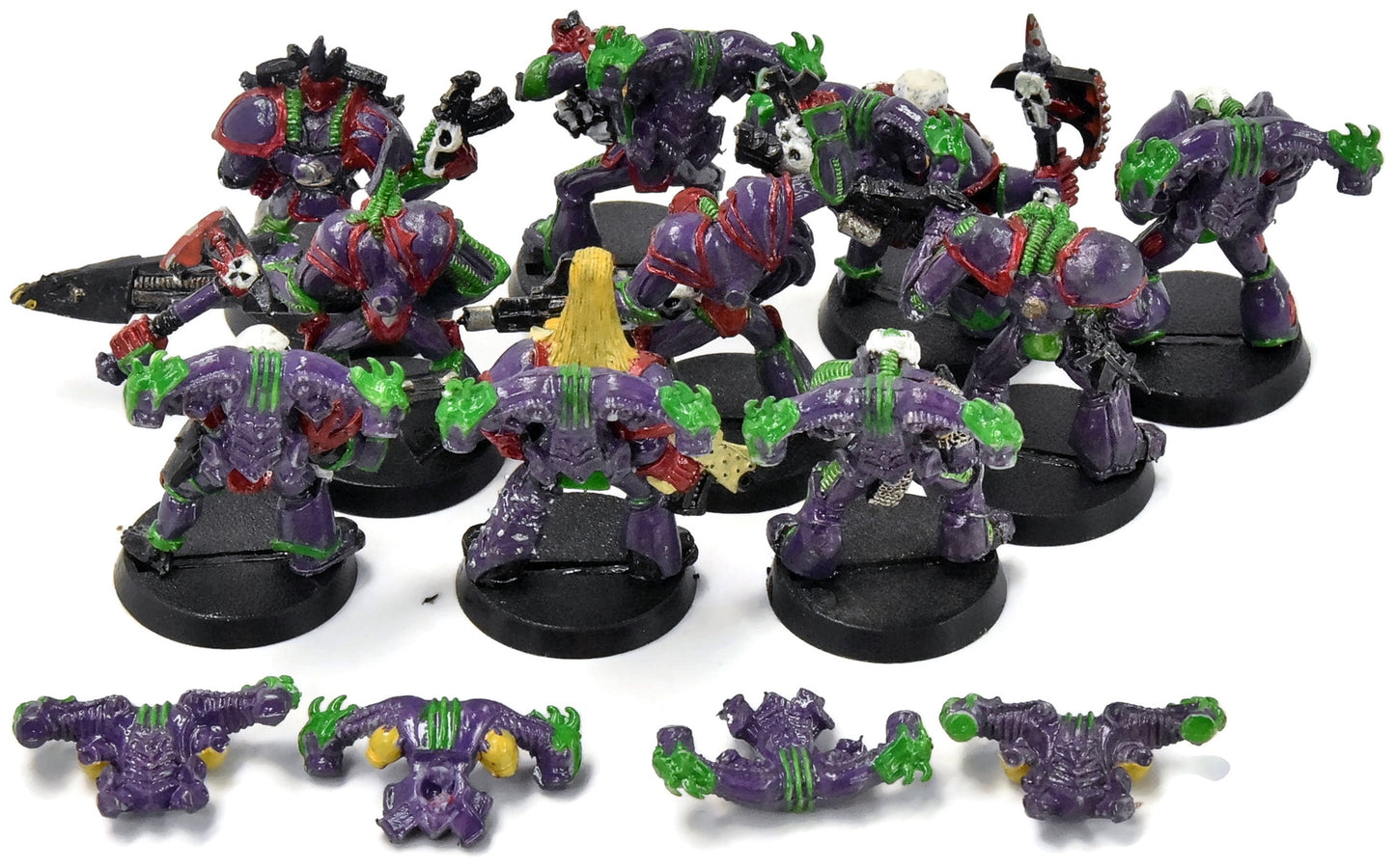 CHAOS SPACE MARINE 10 Slaanesh Marines Rogue Trade #1 METAL 40K