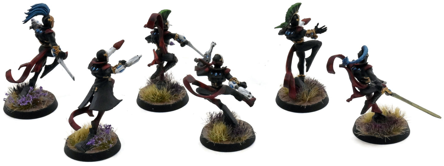 HARLEQUINS 6 Harlequin Troupes #2 WELL PAINTED Warhammer 40K