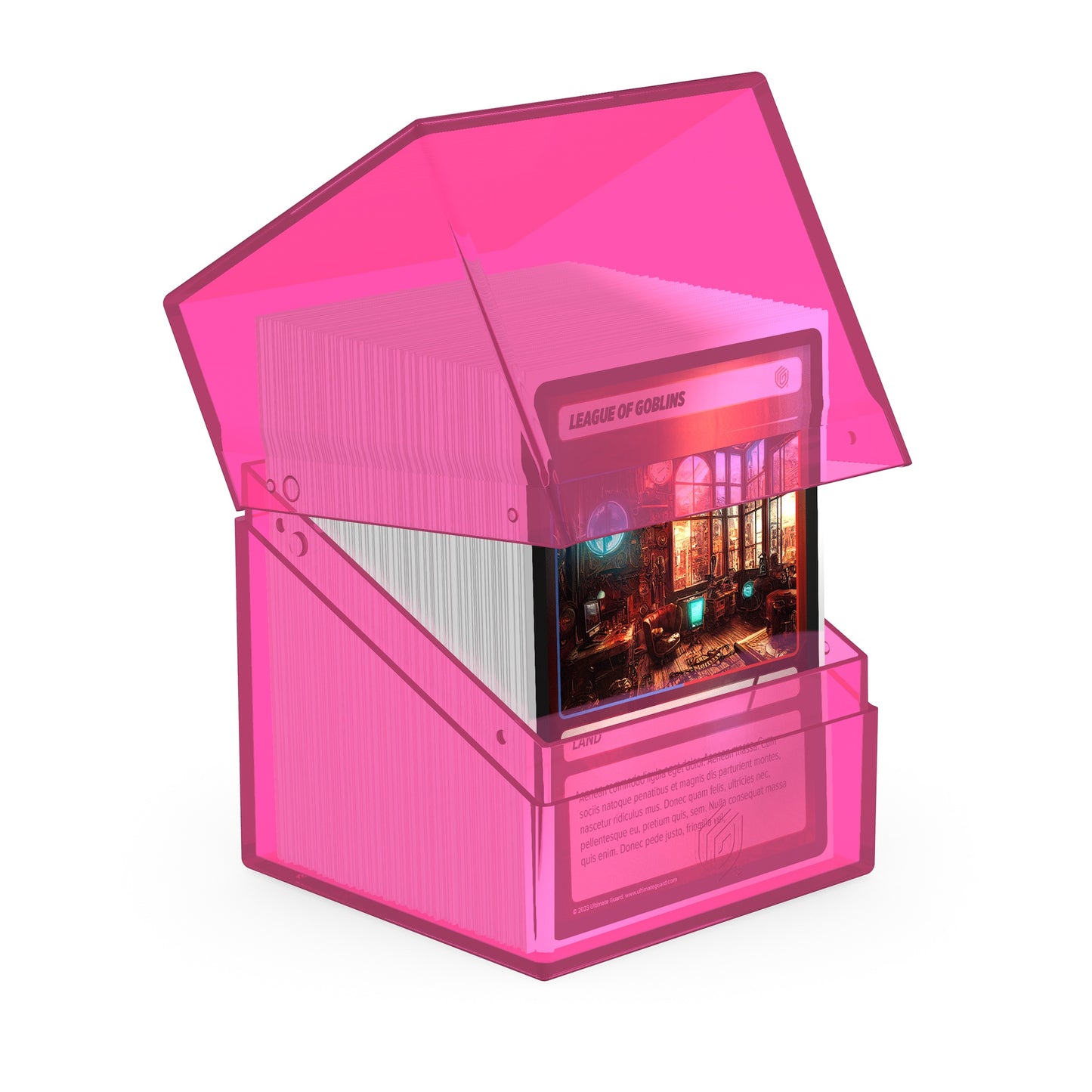 Ultimate Guard Deck Case Boulder 100+ Clear Rhodonite