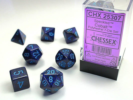 Speckled 7-Die Set Cobalt Chessex Dice (CHX25307)