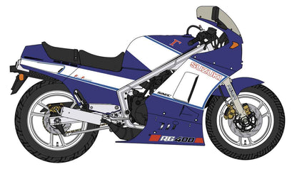 Hasegawa 1/12 Suzuki RG400 Late Version Blue/White Color W/Under Cowl