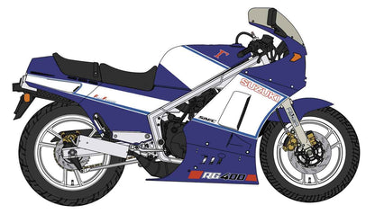 Hasegawa 1/12 Suzuki RG400 Late Version Blue/White Color W/Under Cowl