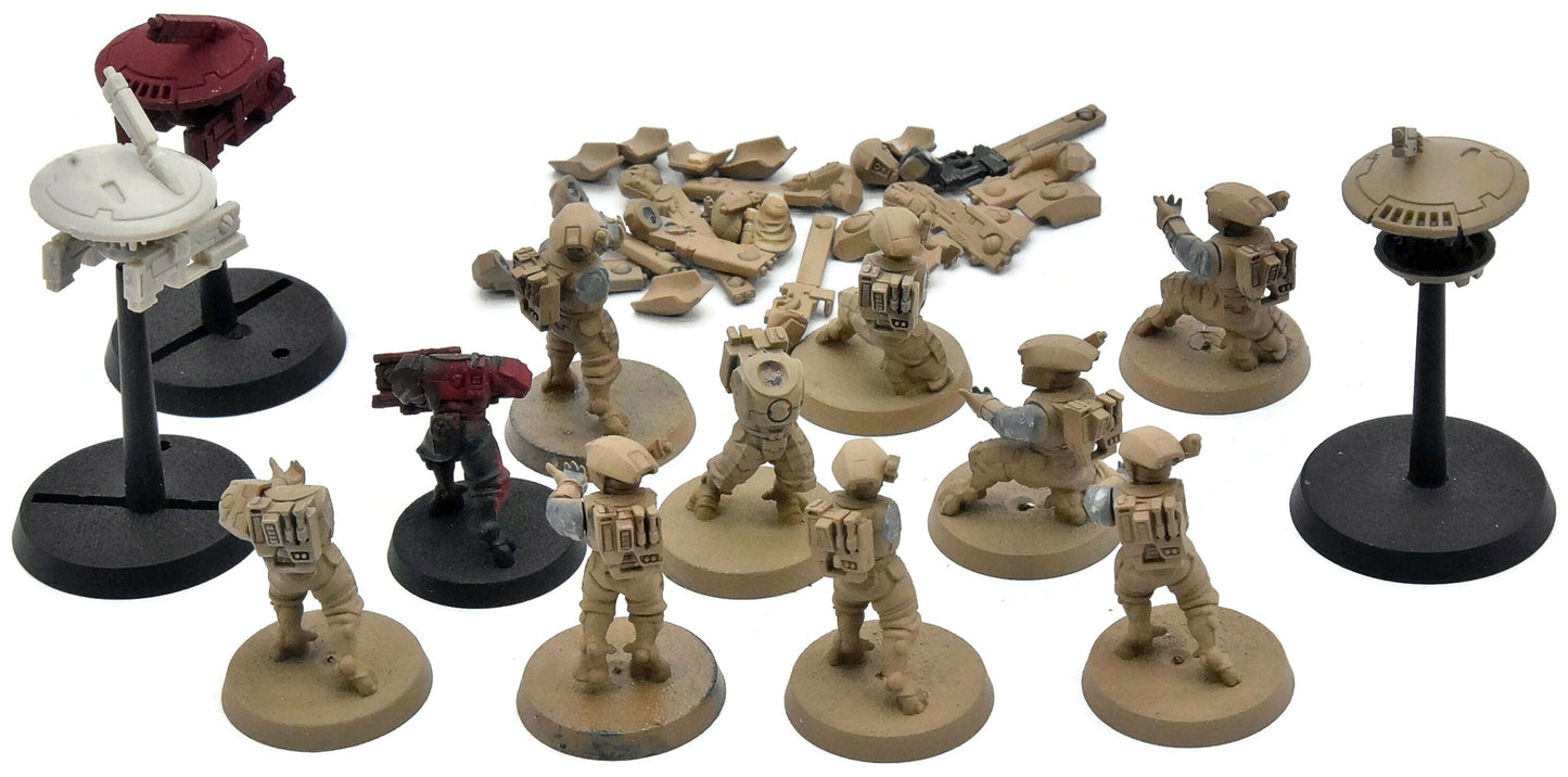 TAU EMPIRE 10 Fire Warrior Strike Team #4 missing bits Warhammer 40K
