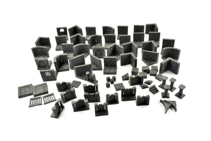 DWARFEN FORGE Castle Scenery Lot Black