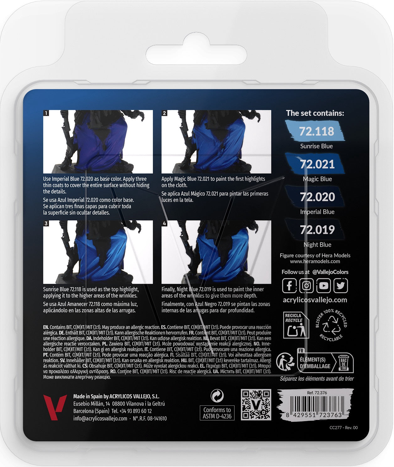 Vallejo Game Color Set Blue