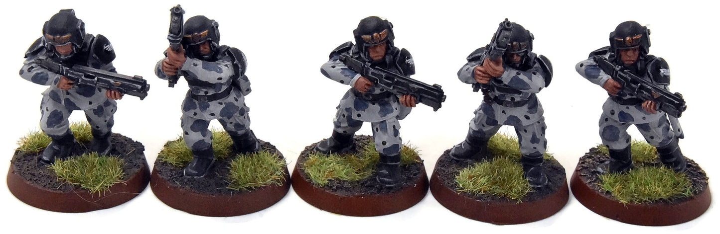 ASTRA MILITARIUM 10 Cadian Shock Troops #21 WELL-PAINTED Warhammer 40K