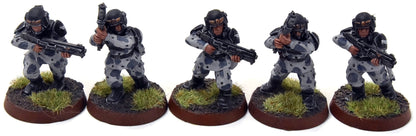 ASTRA MILITARIUM 10 Cadian Shock Troops #21 WELL-PAINTED Warhammer 40K