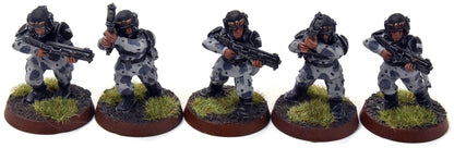 ASTRA MILITARIUM 10 Cadian Shock Troops #21 WELL-PAINTED Warhammer 40K