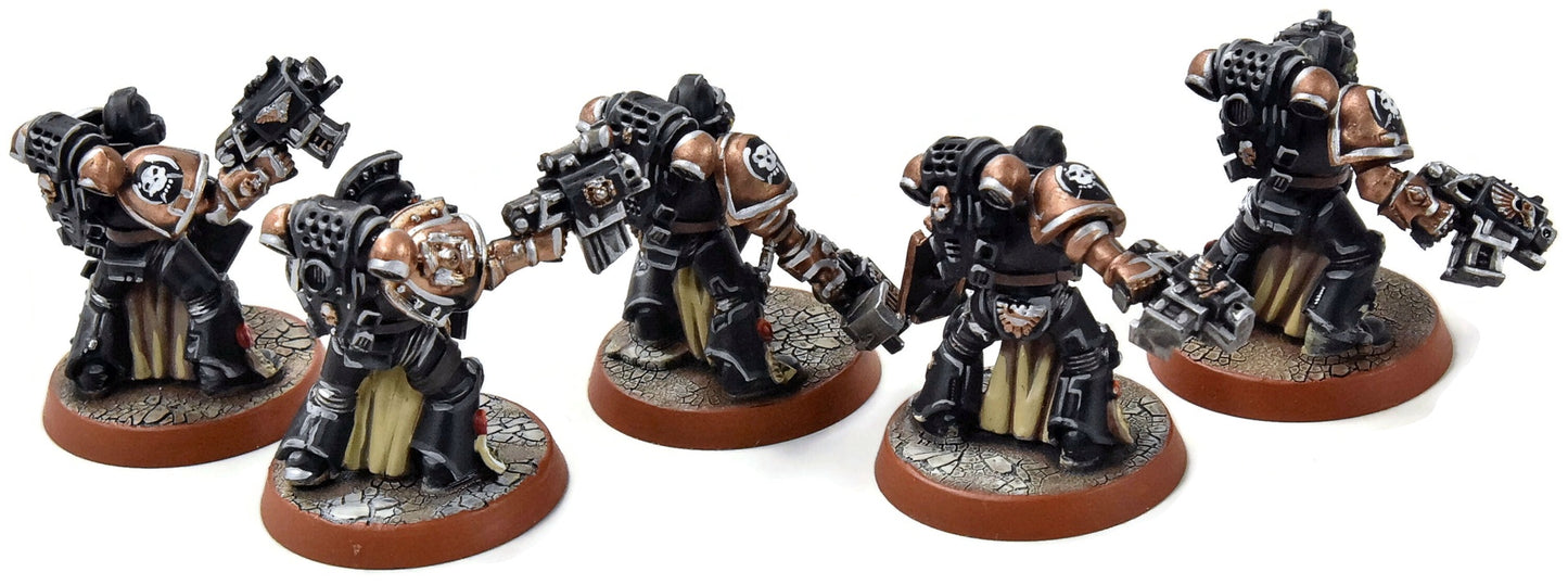 SPACE MARINES 5 Veterans #7 PRO PAINTED Warhammer 40K
