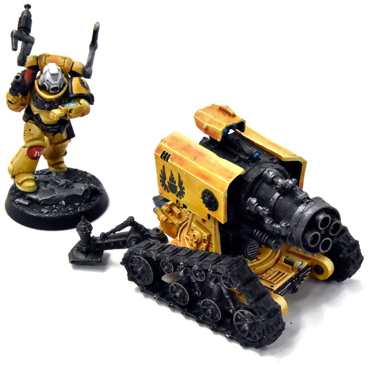 SPACE MARINES Imperial Fists Thunder Fire Cannon Custom Crew #2 WELL PAINTED 40K