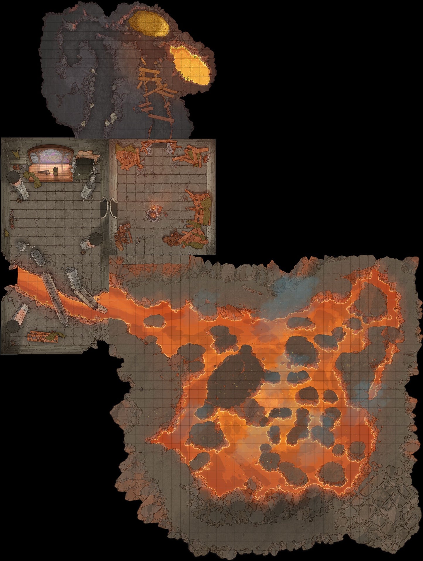 D&d Icons Adventure In A Box Red Dragons Lair