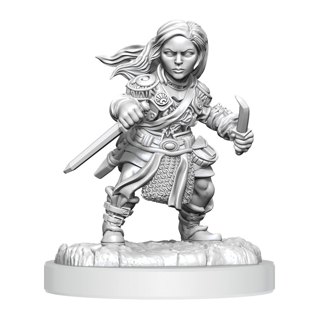 D&d Unpainted Minis Wv20 Halfling Rogue Female