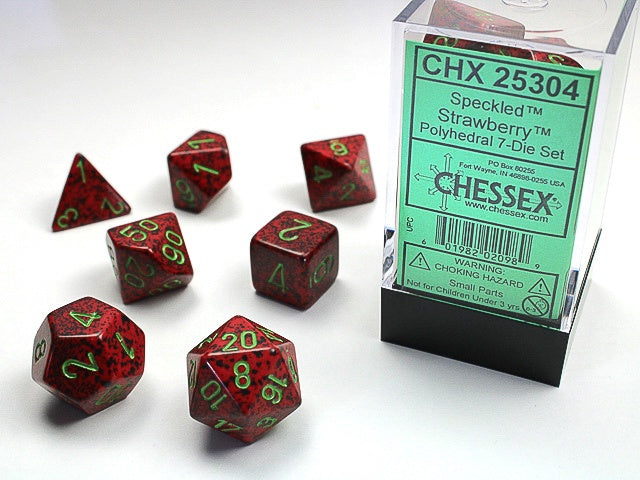 Speckled 7-Die Set Strawberry Chessex Dice (CHX25304)
