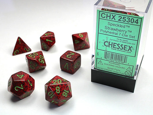 Speckled 7-Die Set Strawberry Chessex Dice (CHX25304)