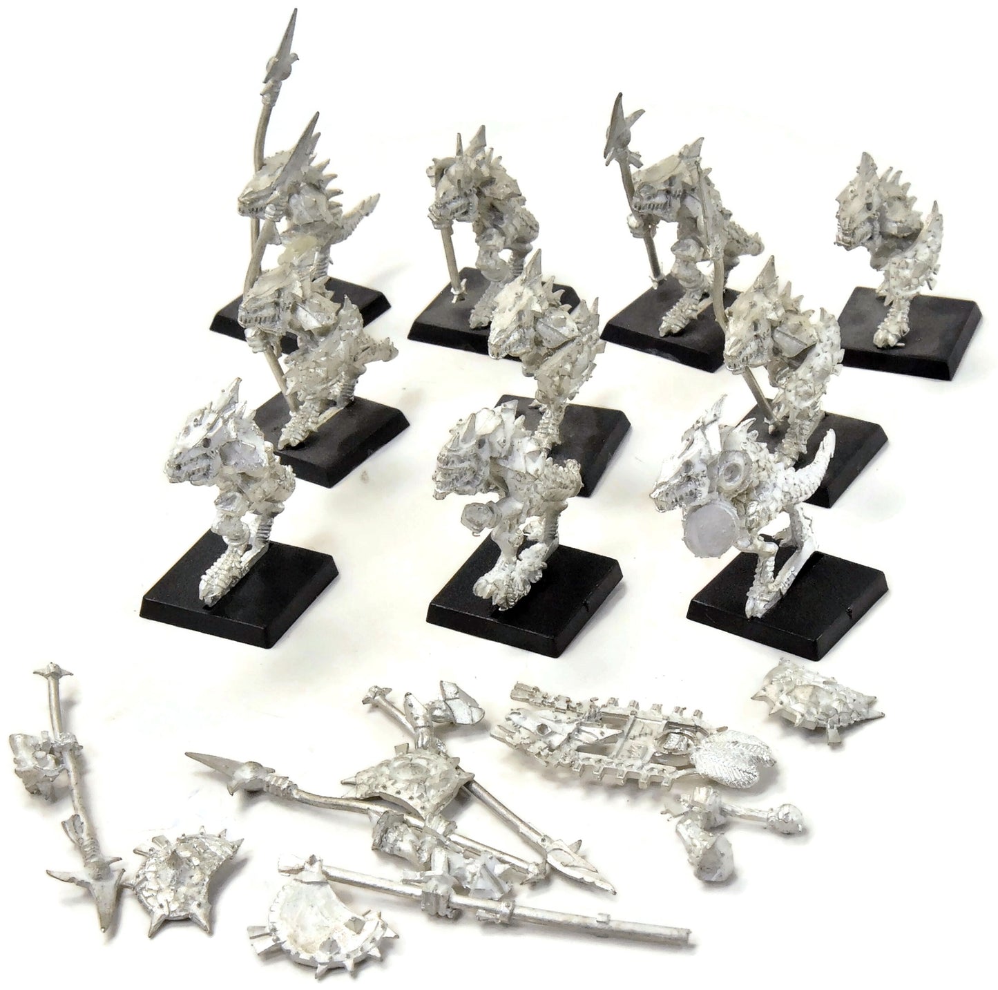 LIZARDMEN 10 Temple Guard #1 METAL Warhammer Fantasy