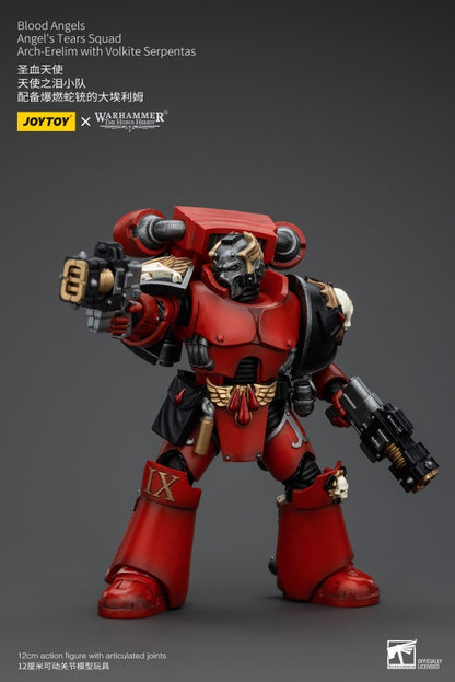 Angel's Tears Squad Arch-Erelim with Volkite Serpentas Blood Angels Joy Toy
