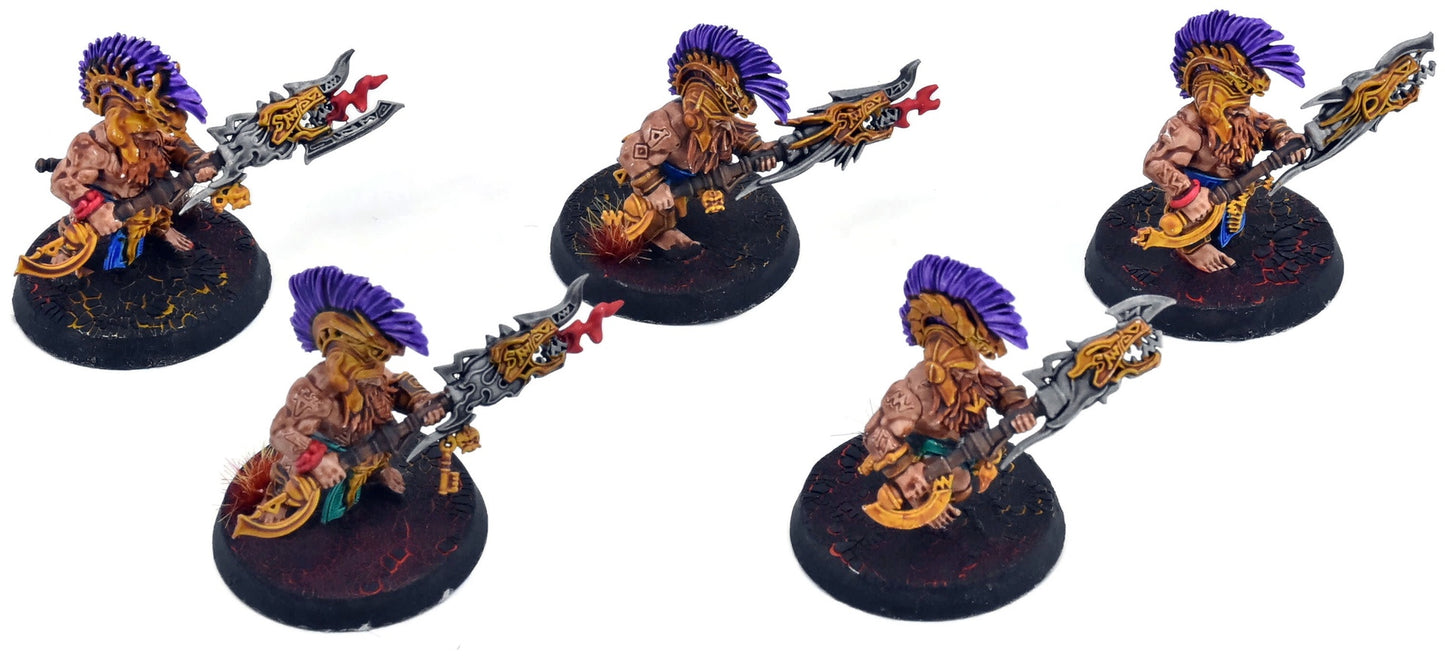 FYRESLAYERS 5 Auric Hearthguard #3 WELL PAINTED Warhammer Sigmar 4261
