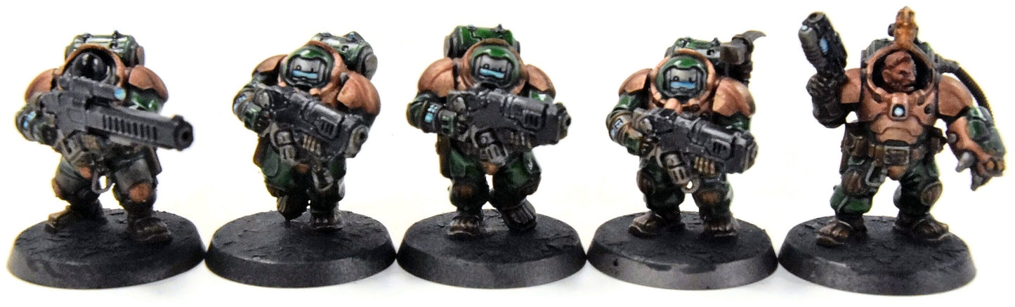 LEAGUES OF VOTANN 10 Hearthkyn Warriors #1 PRO PAINTED Warhammer 40K