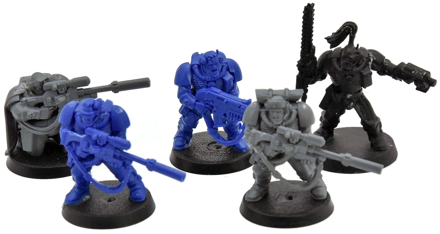 SPACE MARINES 5 Scouts with Sniper Rifles #9 Warhammer 40K