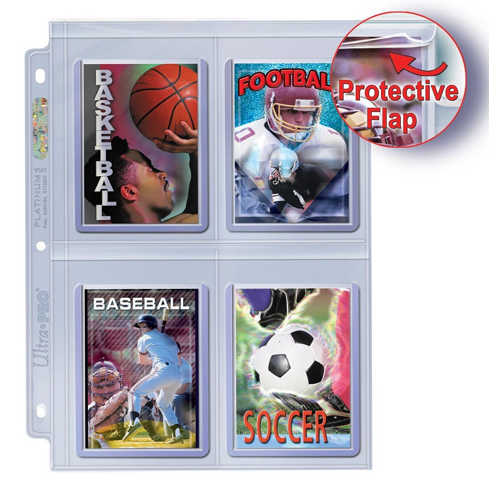 Ultra Pro Page 4-pocket Secure Platinum For Toploader