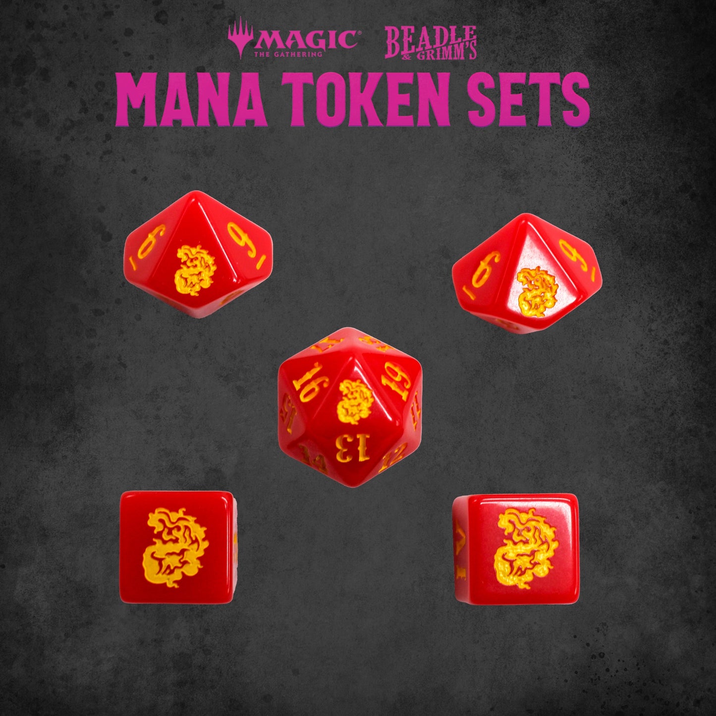 Beadle & Grimms Mtg Mana Token Set Red