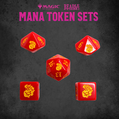 Beadle & Grimms Mtg Mana Token Set Red