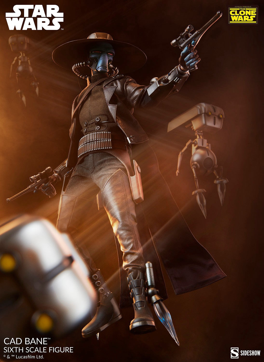 Figurine Cad Bane à l'échelle 1/6