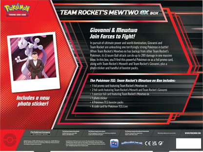 Pokemon Team Rocket's Mewtwo Ex Box