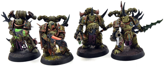 DEATH GUARD 4 Plague Marines with Special Weapons #4 PRO PAINTED 40K