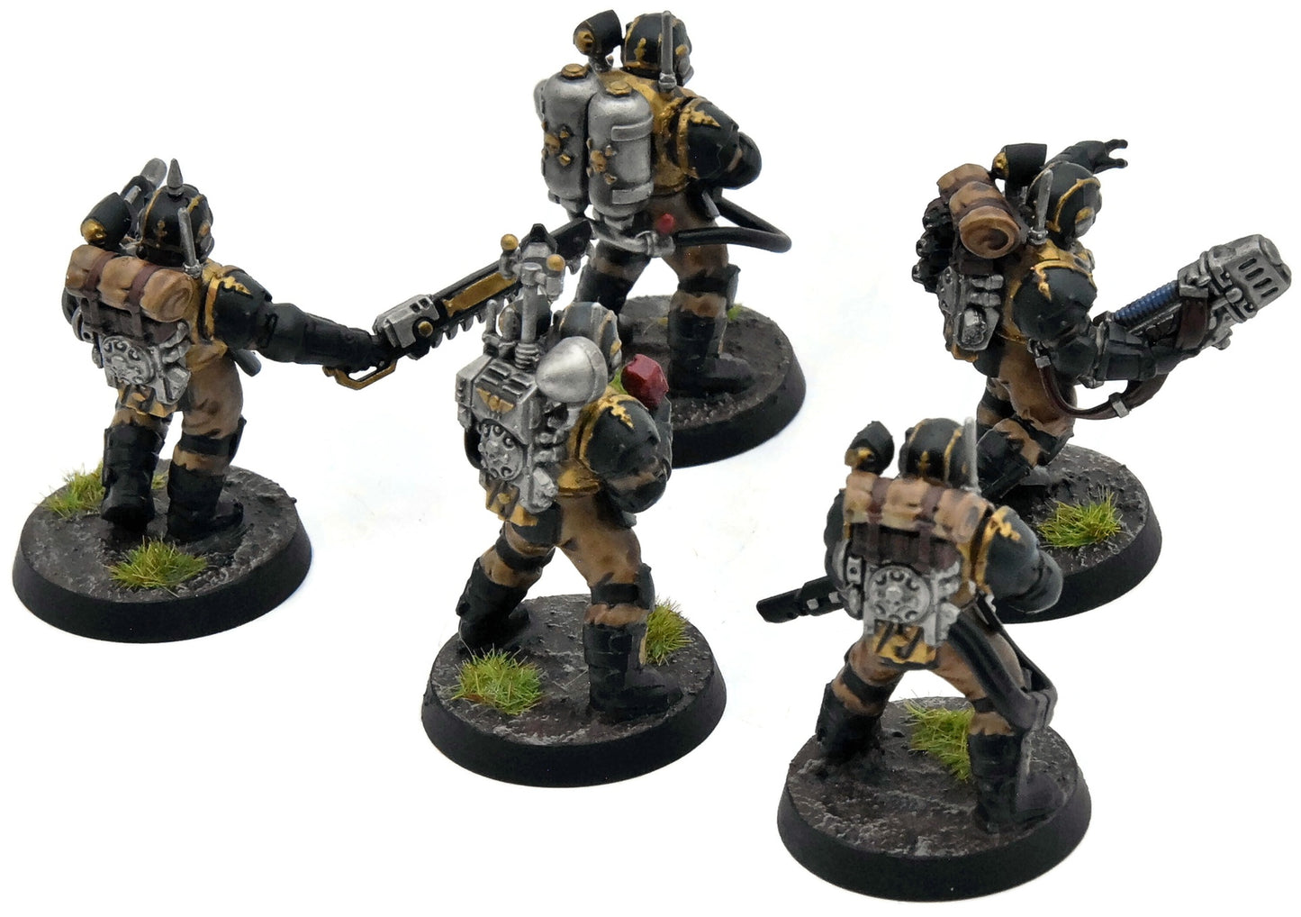 ASTRA MILITARUM 5 tempestus scions #1 WELL PAINTED Warhammer 40K