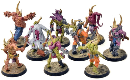 DEATH GUARD 9 Poxwalkers #1 WELL PAINTED Warhammer 40K
