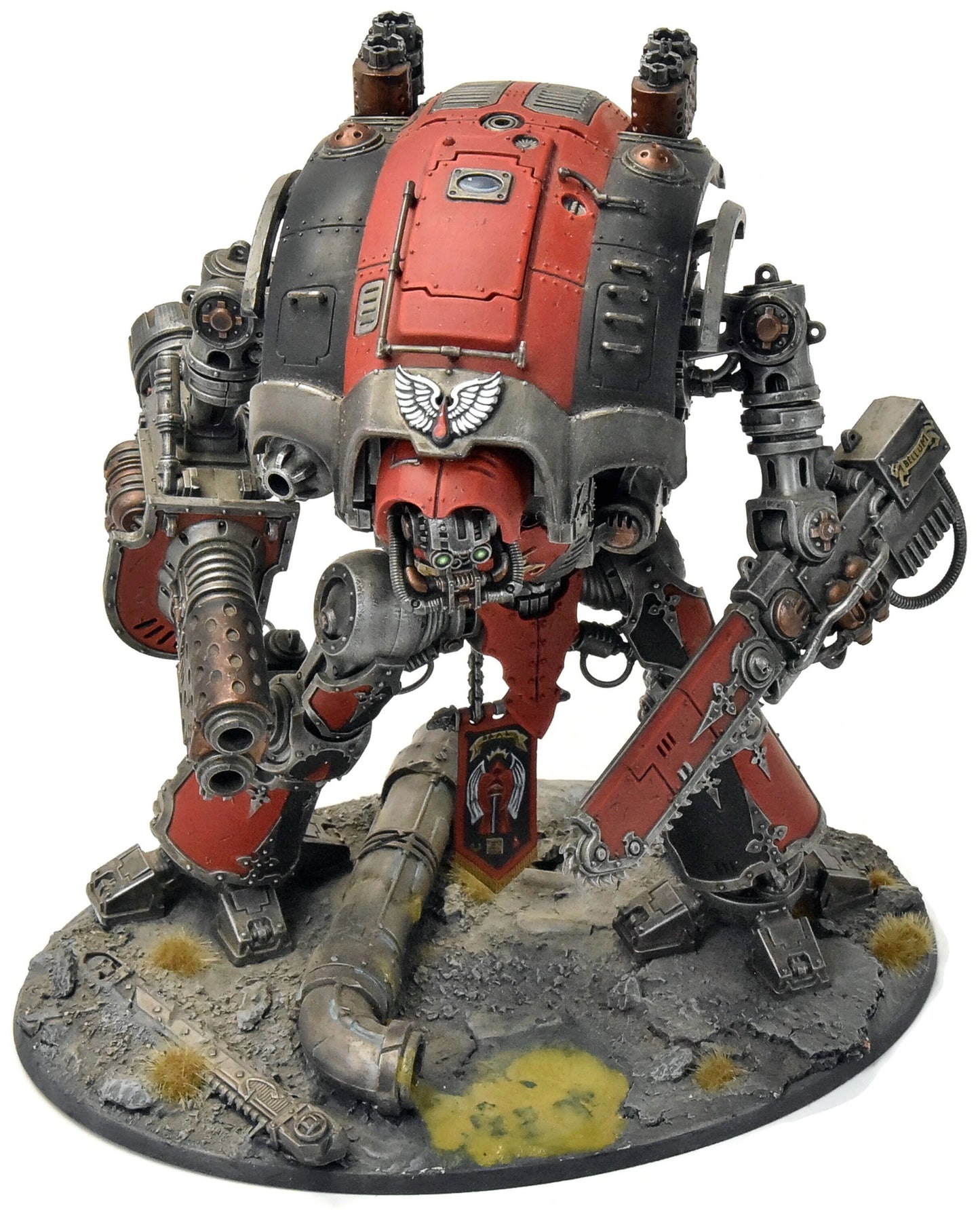 BLOOD ANGELS Imperial Knight #1 PRO PAINTED Warhammer 40K missing pads
