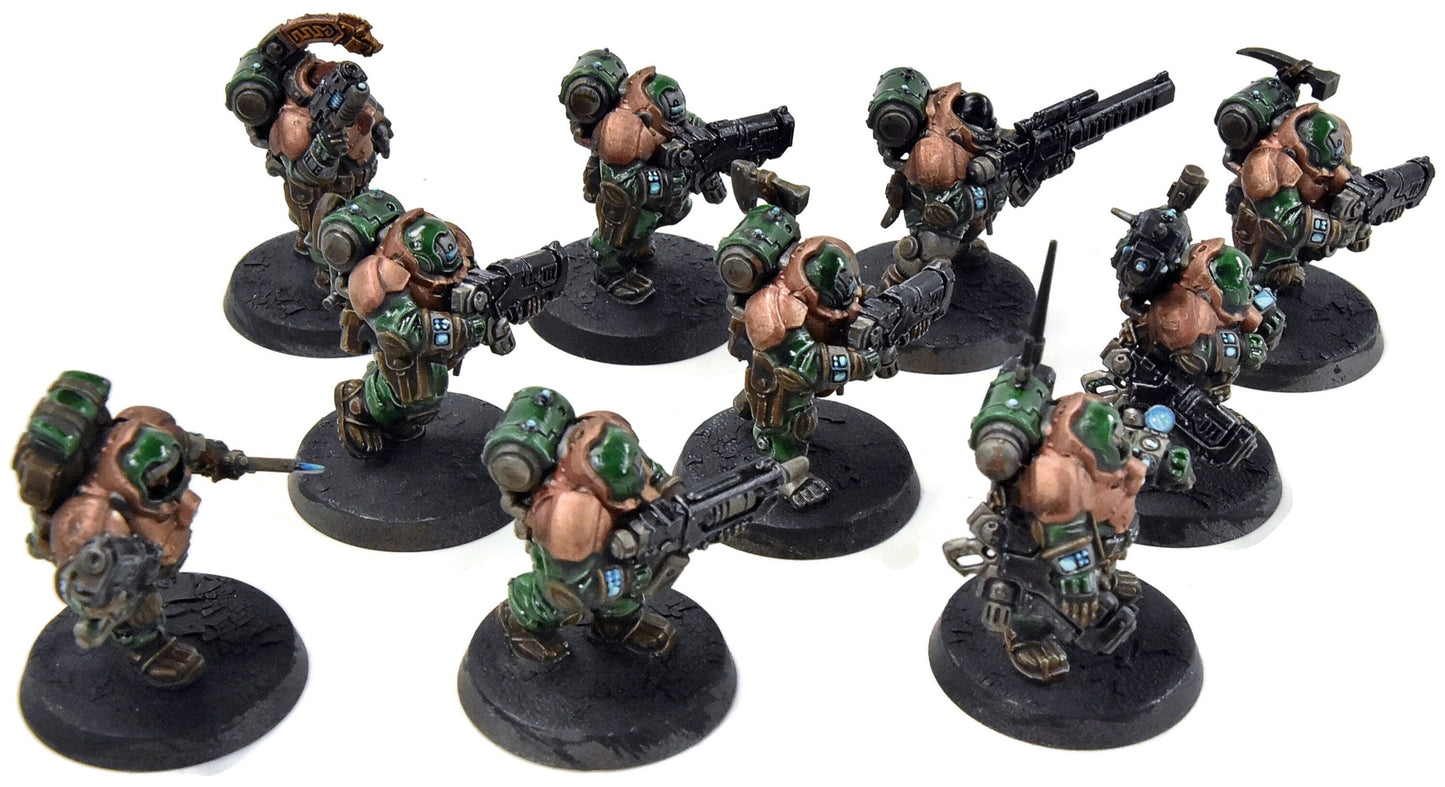 LEAGUES OF VOTANN 10 Hearthkyn Warriors #1 PRO PAINTED Warhammer 40K