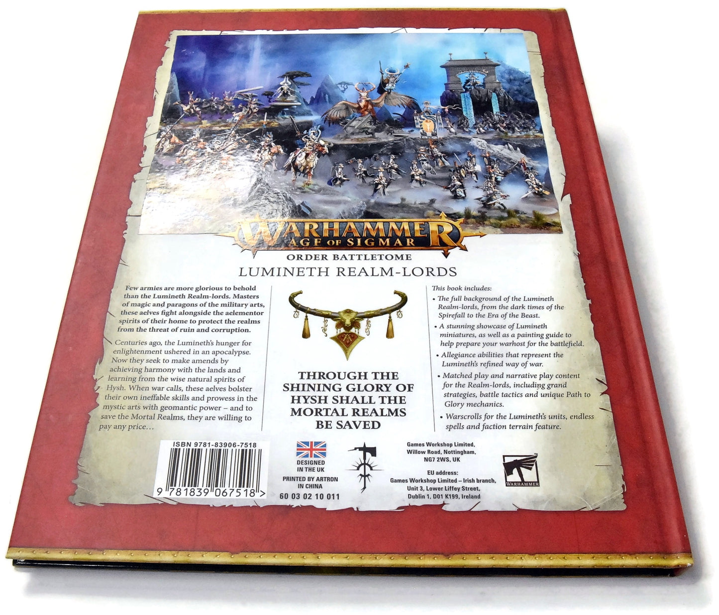 WARHAMMER AGE OF SIGMAR Order Battletome Lumineth Realm Lords Good Condition