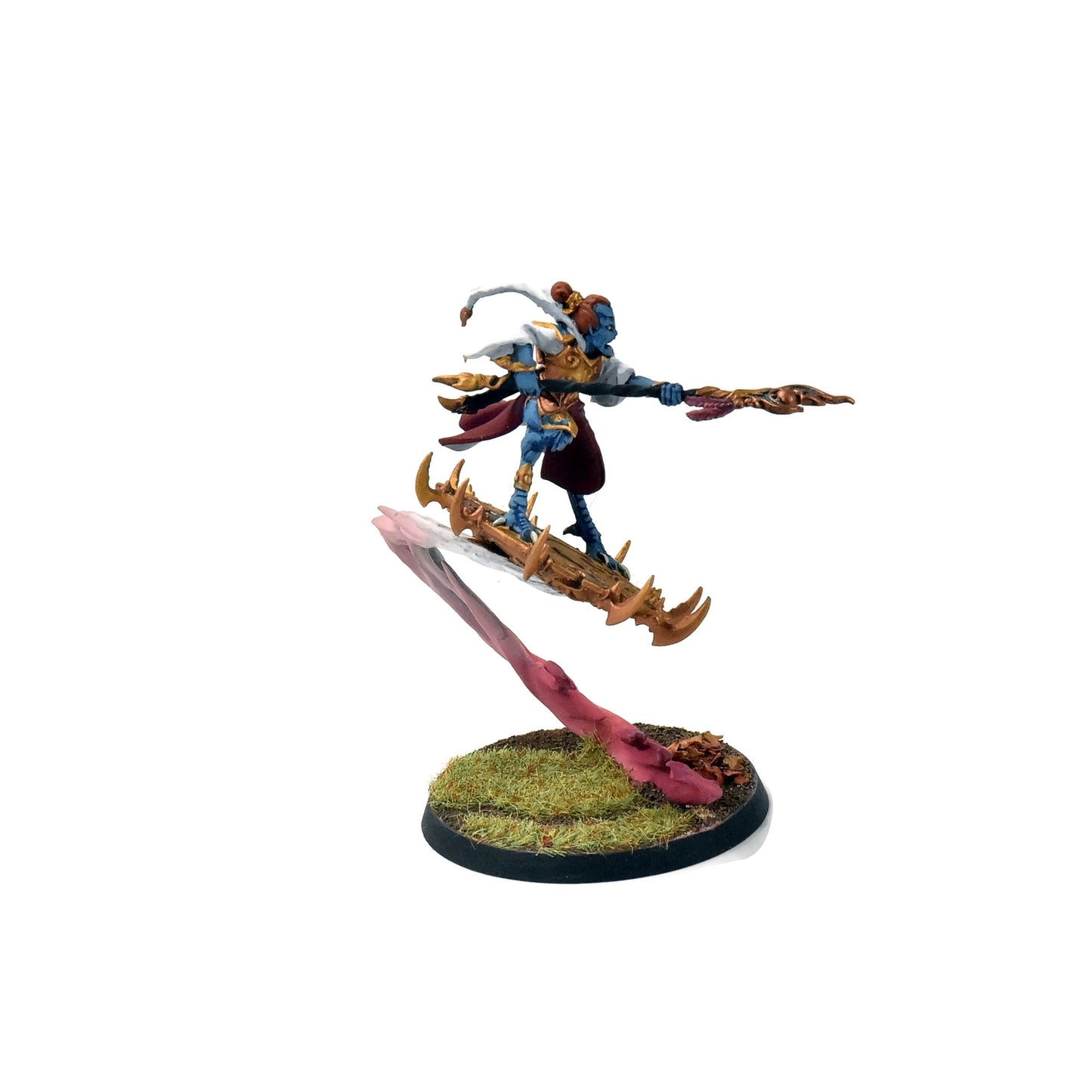 DISCIPLES OF TZEENTCH Magister on Disk of Tzeentch WELL PAINTED Sigmar #2