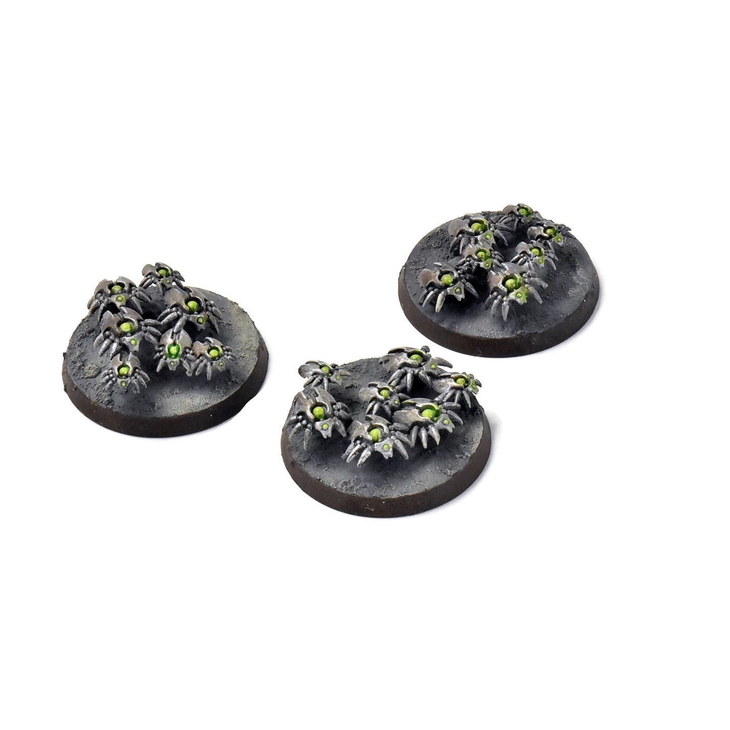 NECRONS 3 Scarab Swarm Bases #2 Warhammer 40K WELL PAINTED