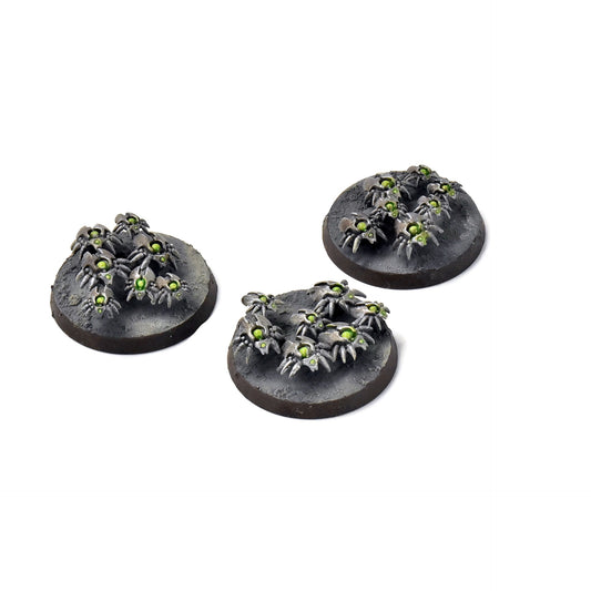 NECRONS 3 Scarab Swarm Bases #2 Warhammer 40K WELL PAINTED