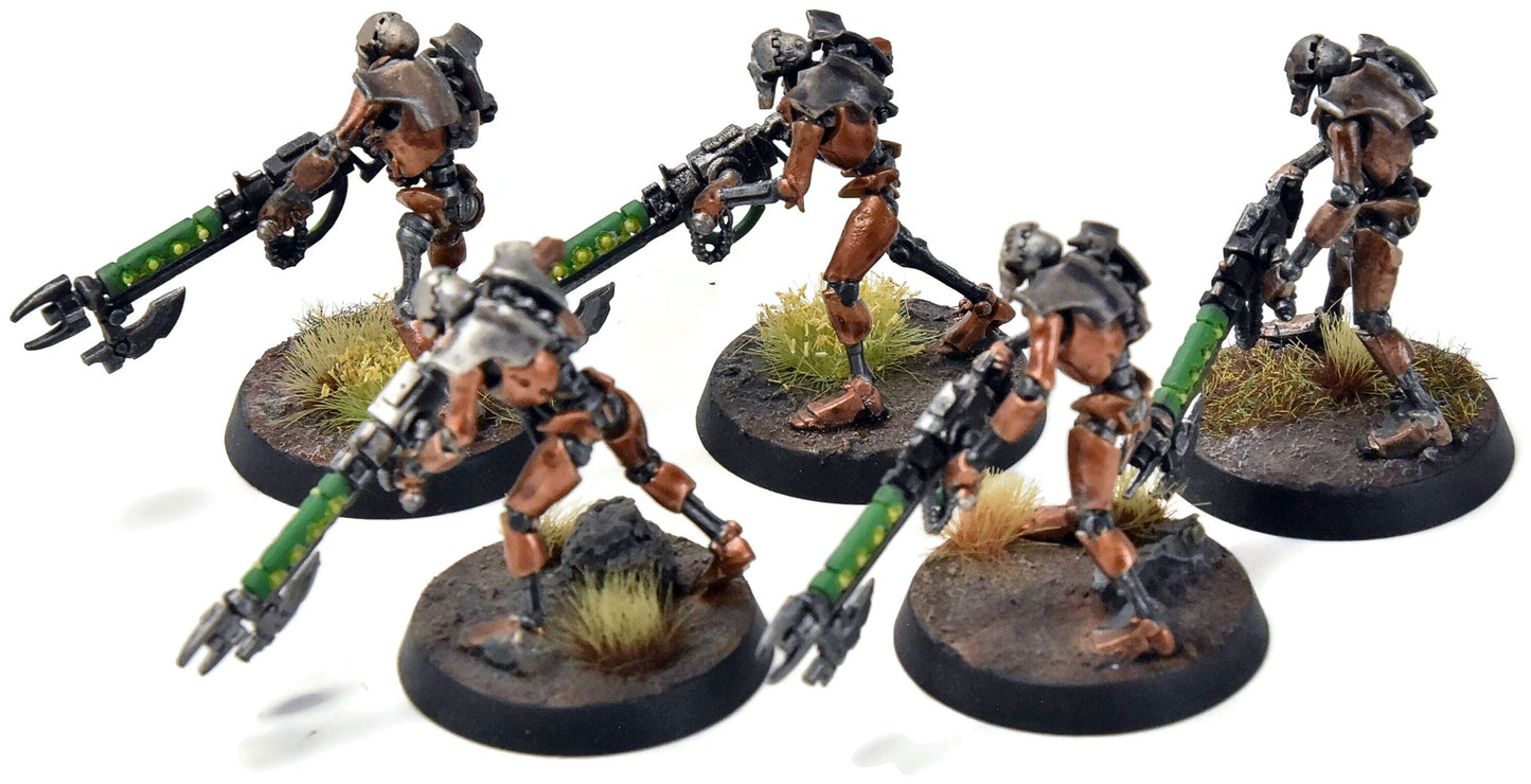 NECRONS 5 Warriors #8 WELL PAINTED Warhammer 40K