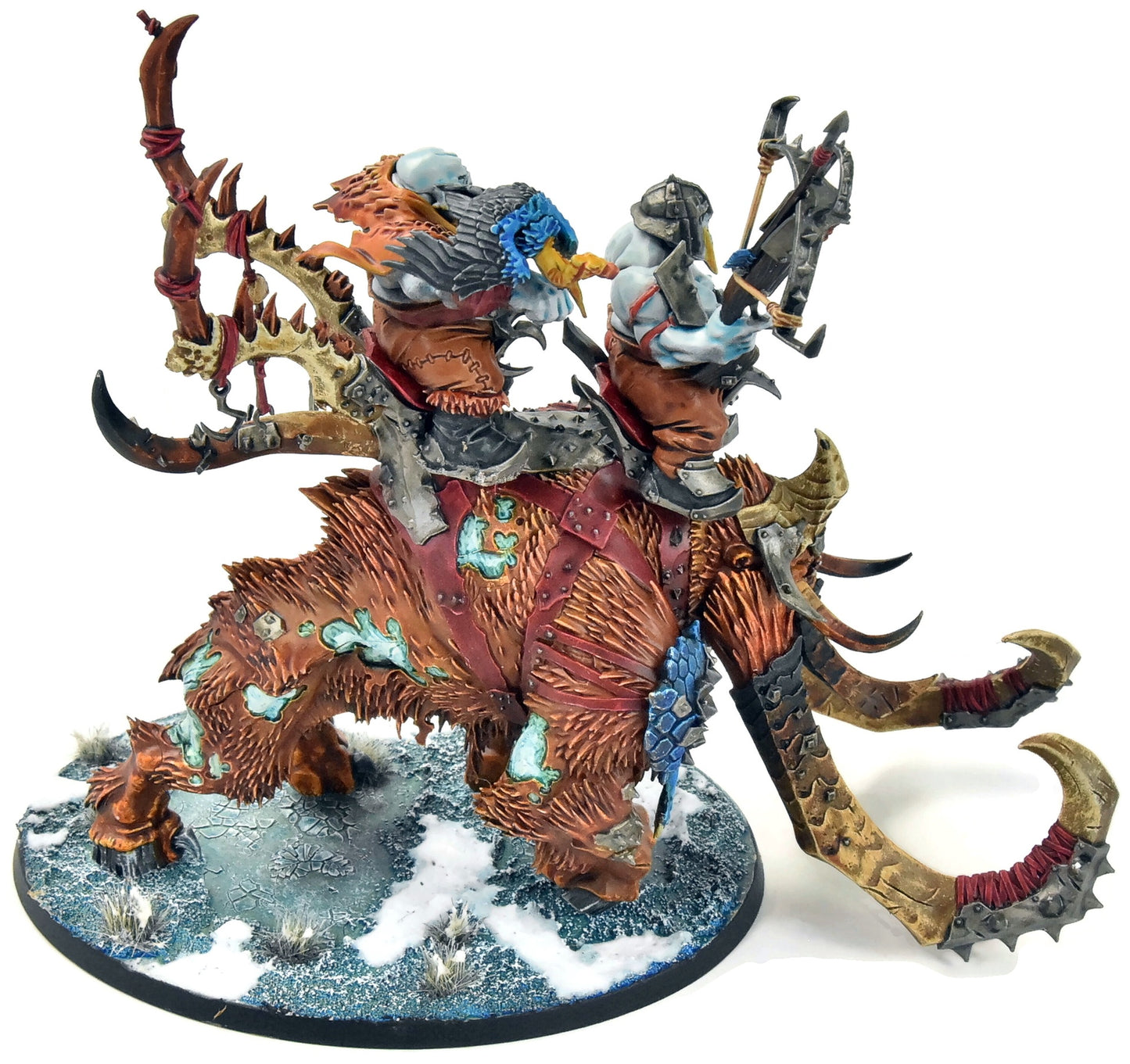 OGOR MAWTRIBES Huskard on Thundertusk #3 WELL PAINTED Warhammer Sigmar