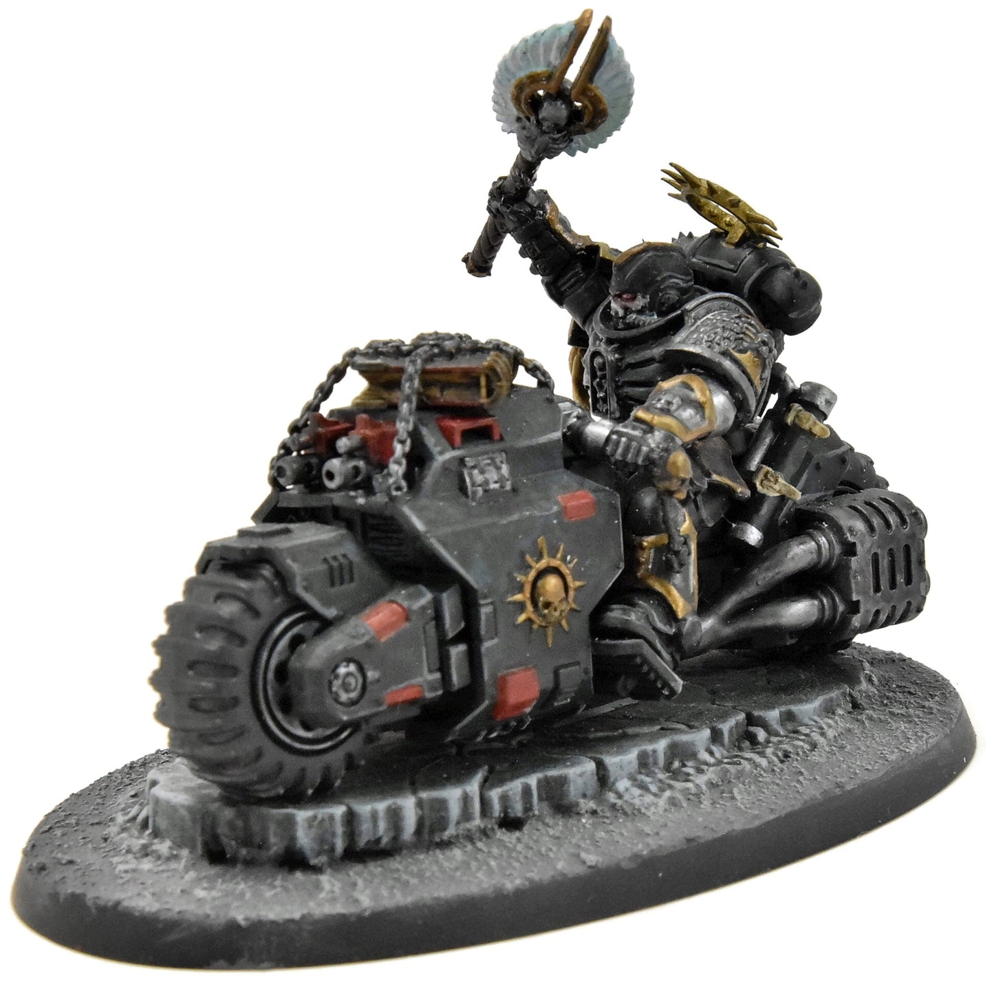 DEATHWATCH Primaris Chaplain on Bike #1 WELL PAINTED Warhammer 40K