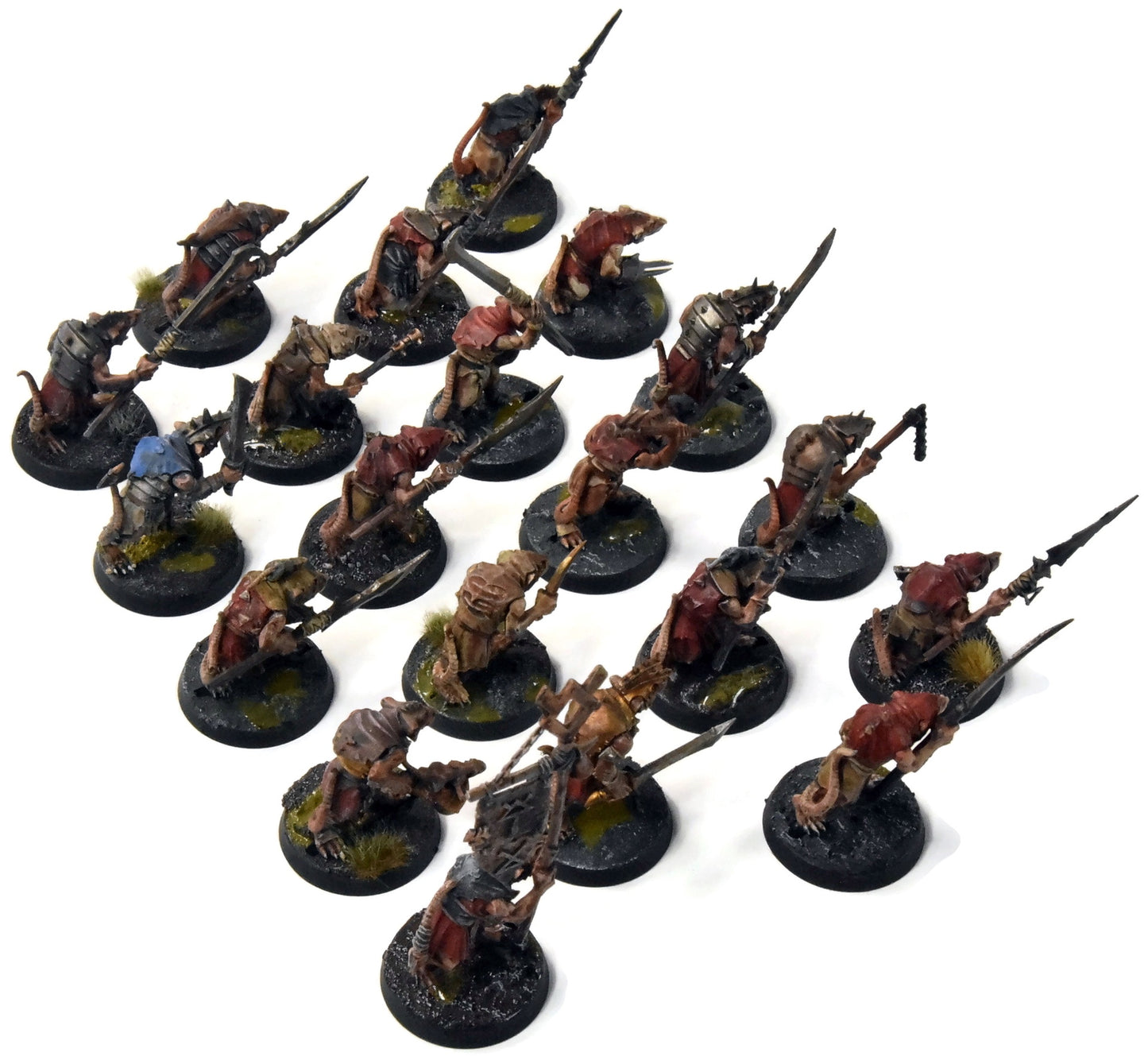 SKAVEN 20 Clanrats #4 WELL PAINTED Warhammer Sigmar