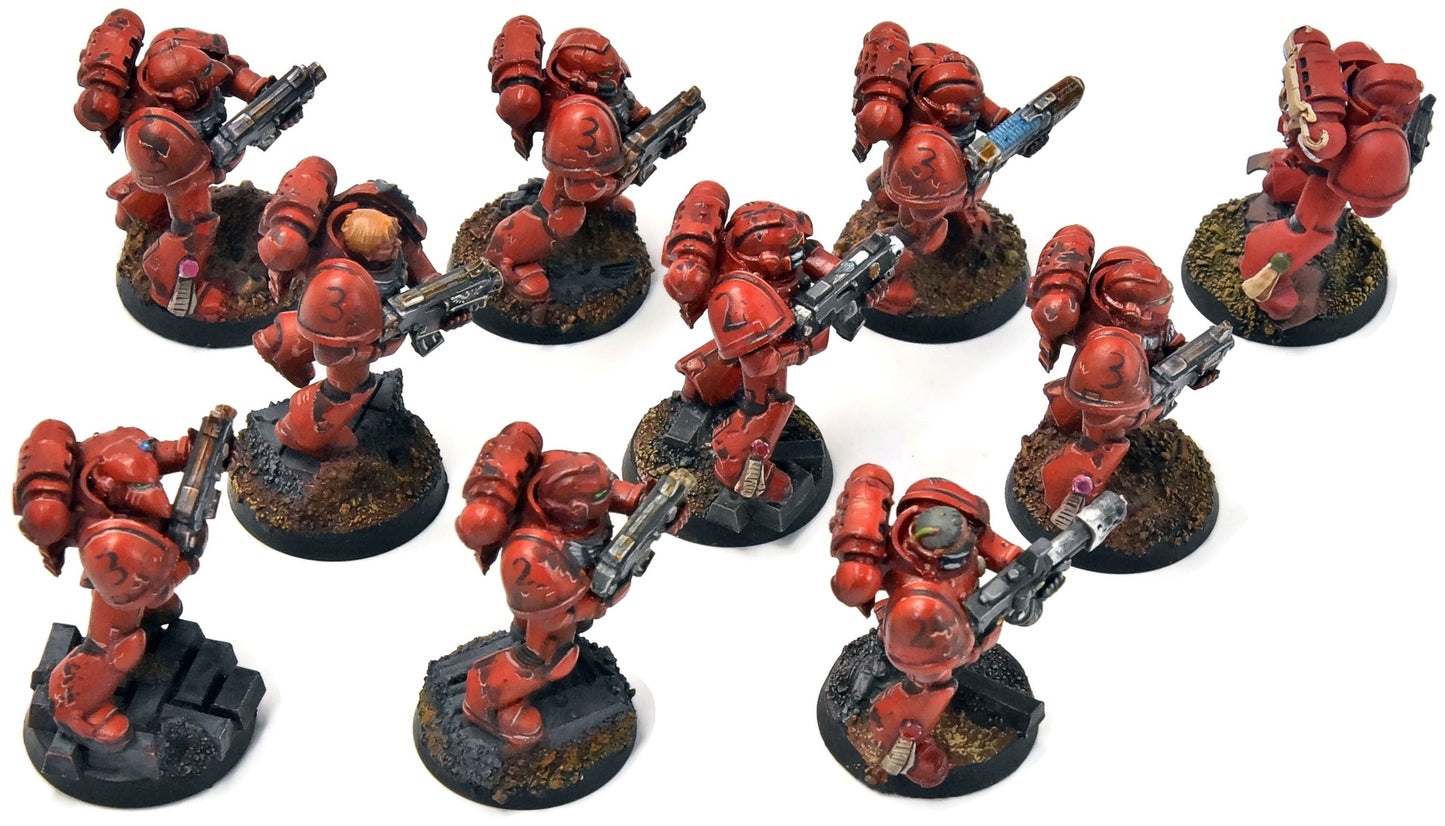 BLOOD ANGELS 10 Tactical Company #11 PRO PAINTED Warhammer 40K